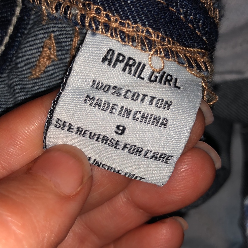 April Girl jean denim cutoff shorts - Picture 5 of 5